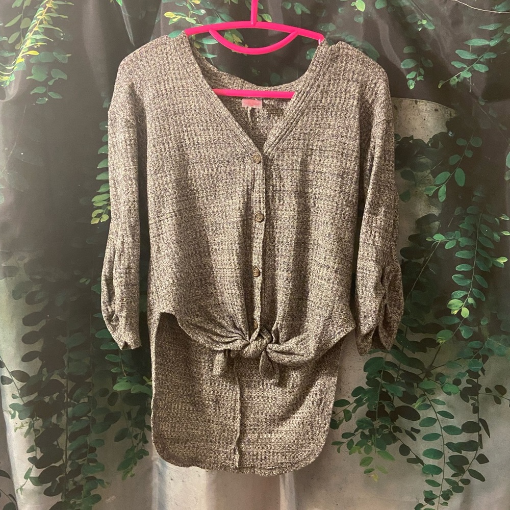 Gray shirt